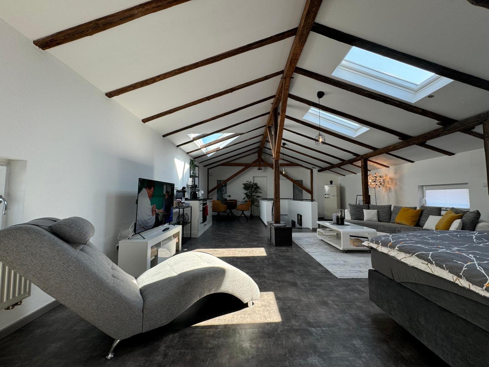 Gleis 13 - The Loft Im Ehemaligen Lokschuppen Apartment Bueckeburg Bagian luar foto