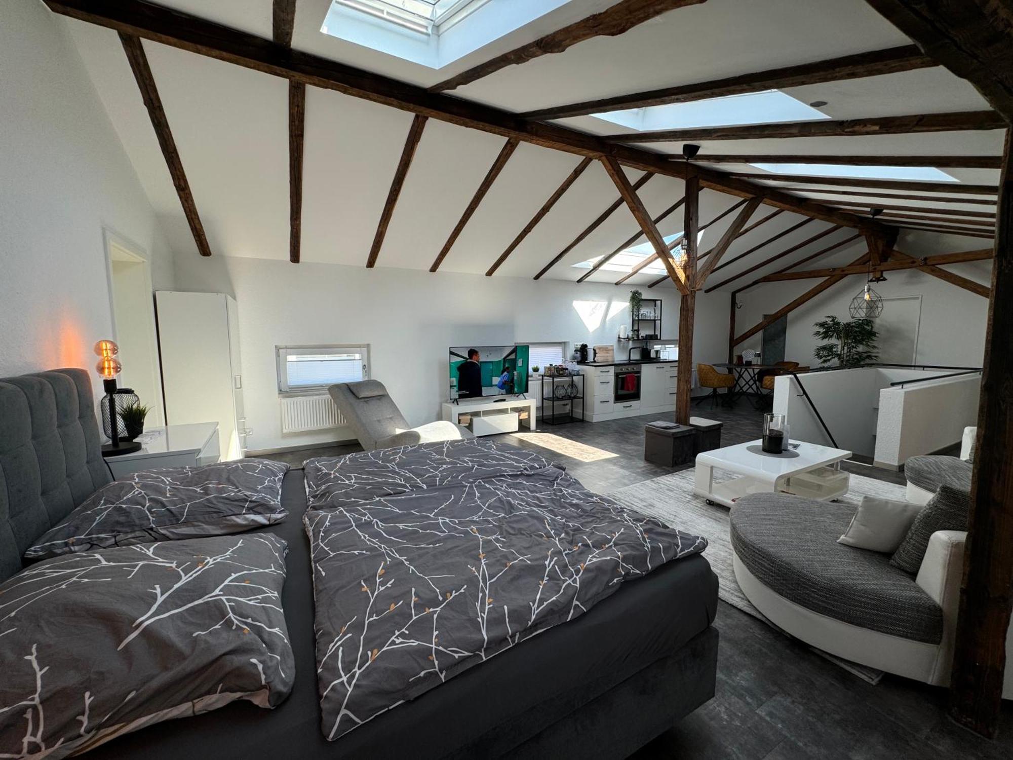 Gleis 13 - The Loft Im Ehemaligen Lokschuppen Apartment Bueckeburg Bagian luar foto